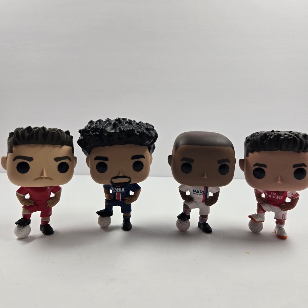 Funko Pop Soccer Lot Mbappe Marquinhos Firmino Torreira PSG Liverpool Arsenal